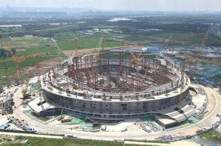 济南黄河体育中心将于2026年底竣工专业足球场进入屋盖施工阶段_泉星空官方体育城新闻_大众网(图2)