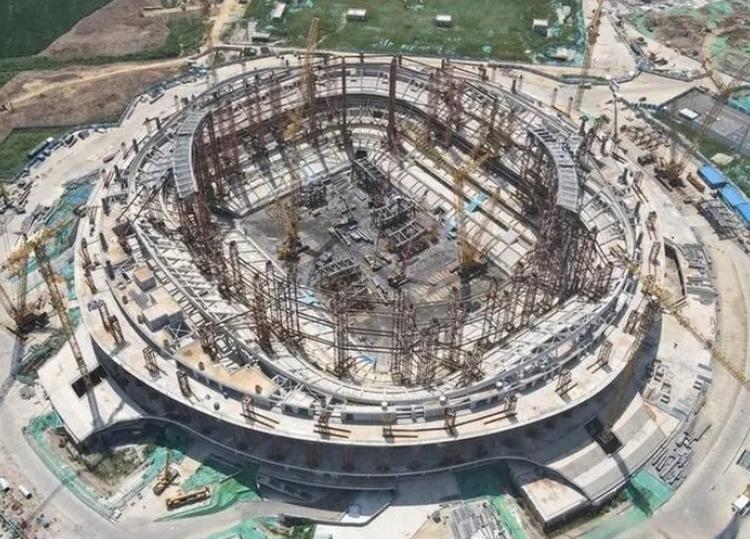 济南黄河体育中心将于2026年底竣工专业足球场进入屋盖施工阶段_泉星空官方体育城新闻_大众网(图1)